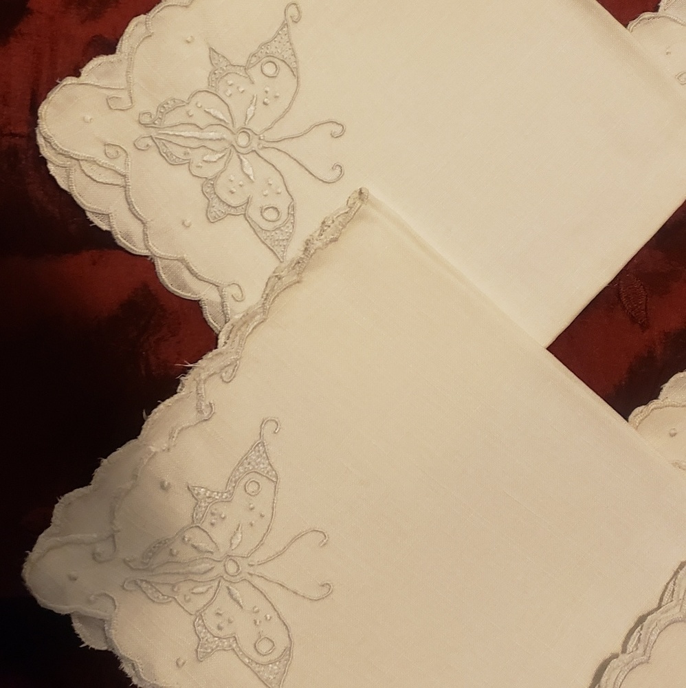 Butterfly Antique Handkerchiefs